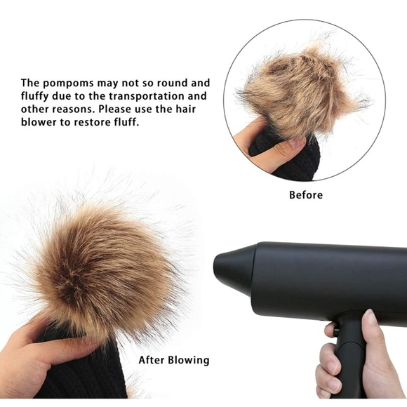 DOUBLE POM POM BEANIE! - Picture 2 of 3